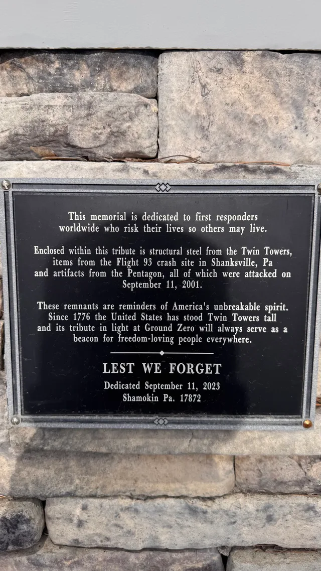 9/11 and First Responders Memorial in Shamokin
