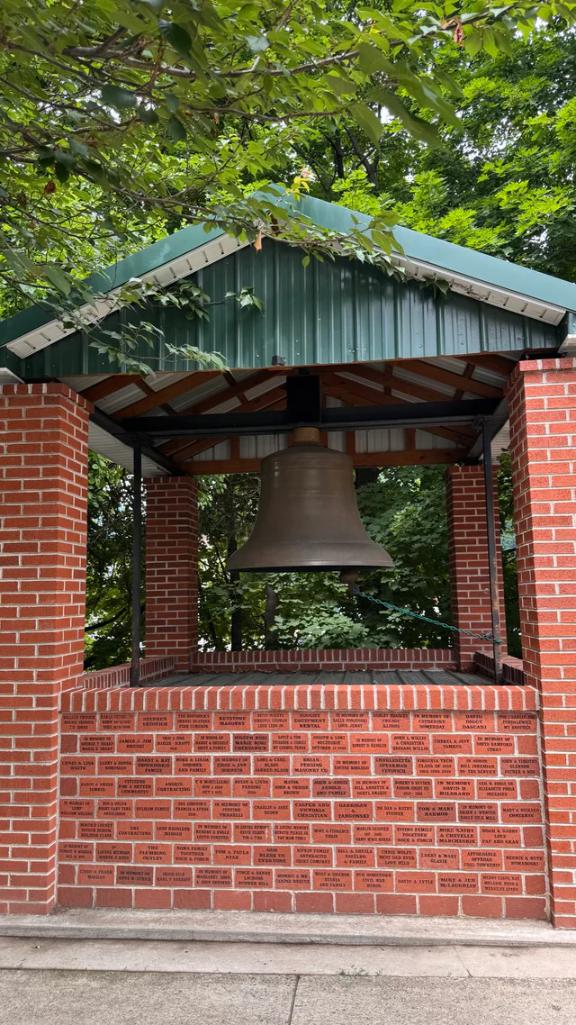 Preserved three-ton bell from the J.H. and C.K. Eagle Silk Mill