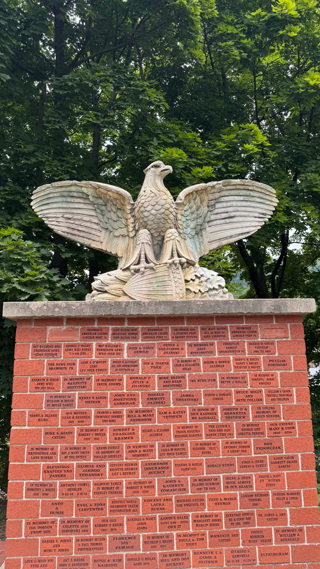 Preserved sculptural eagle from the J.H. and C.K. Eagle Silk Mill