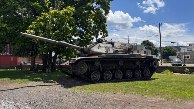 M60A3 tank monument on West Water Street in Shamokin
