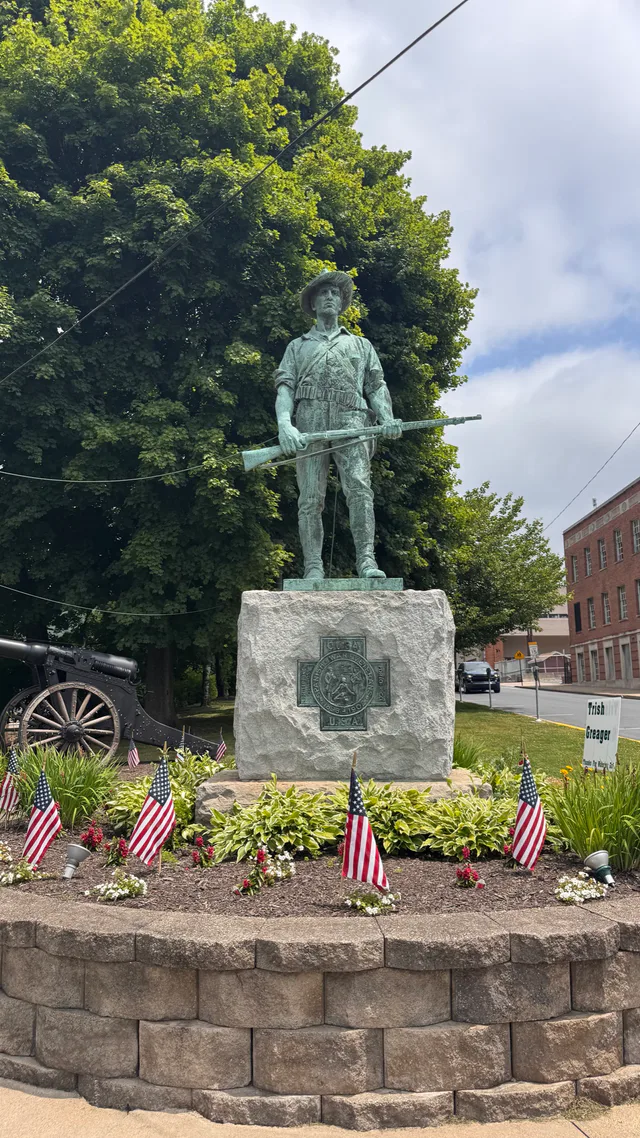 The Hiker Spanish-American War memorial statue in Shamokin